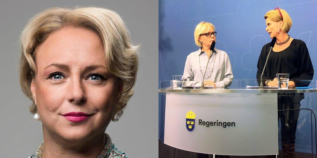 Bild: Ernst Henry photography och TT.  Till höger: Lena Ag utsågs till GD för Jämställdhetsmyndigheten 2017 med dåvarande jämställdhetsminister Åsa Regnér (S). 
