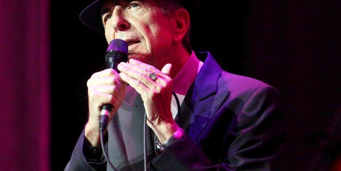 Leonard Cohens brev har sålts på auktion. Arkivbild.