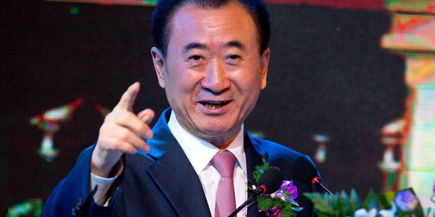 Mångmiljardären Wang Jianlin, styrelseordförande i Dalian Wanda (även kallat Wanda Group). Arkivbild.