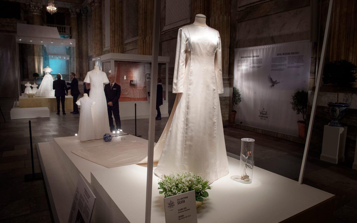 Drottning Silvias klänning. Foto: Jessica Gow / TT