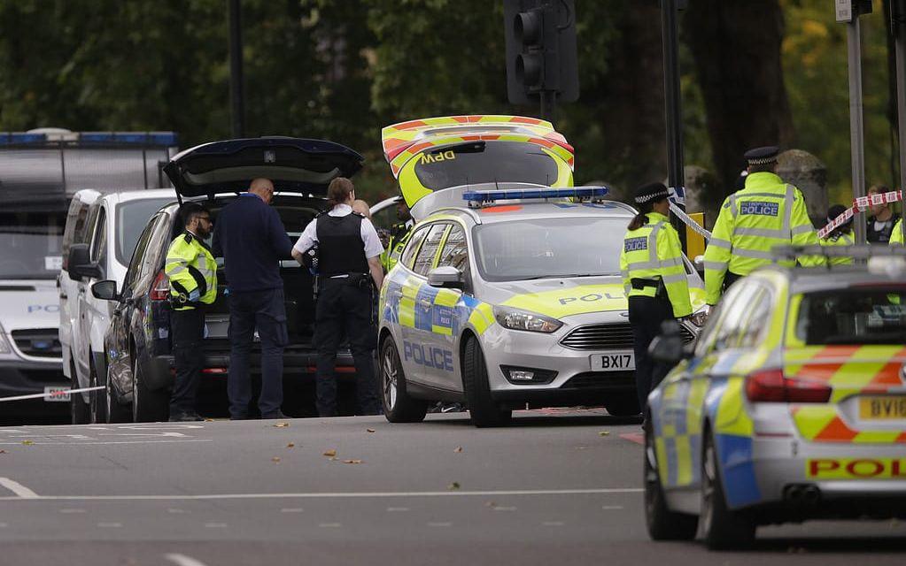 Enligt den brittiska polisen behandlas händelsen inte som terrorism i nuläget. Foto: TT