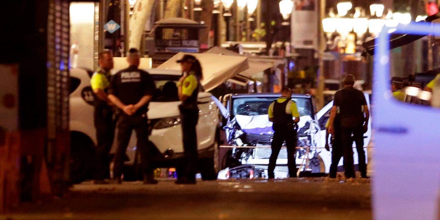 Terrorattacken i Barcelona den 17 augusti i år. Arkivbild.