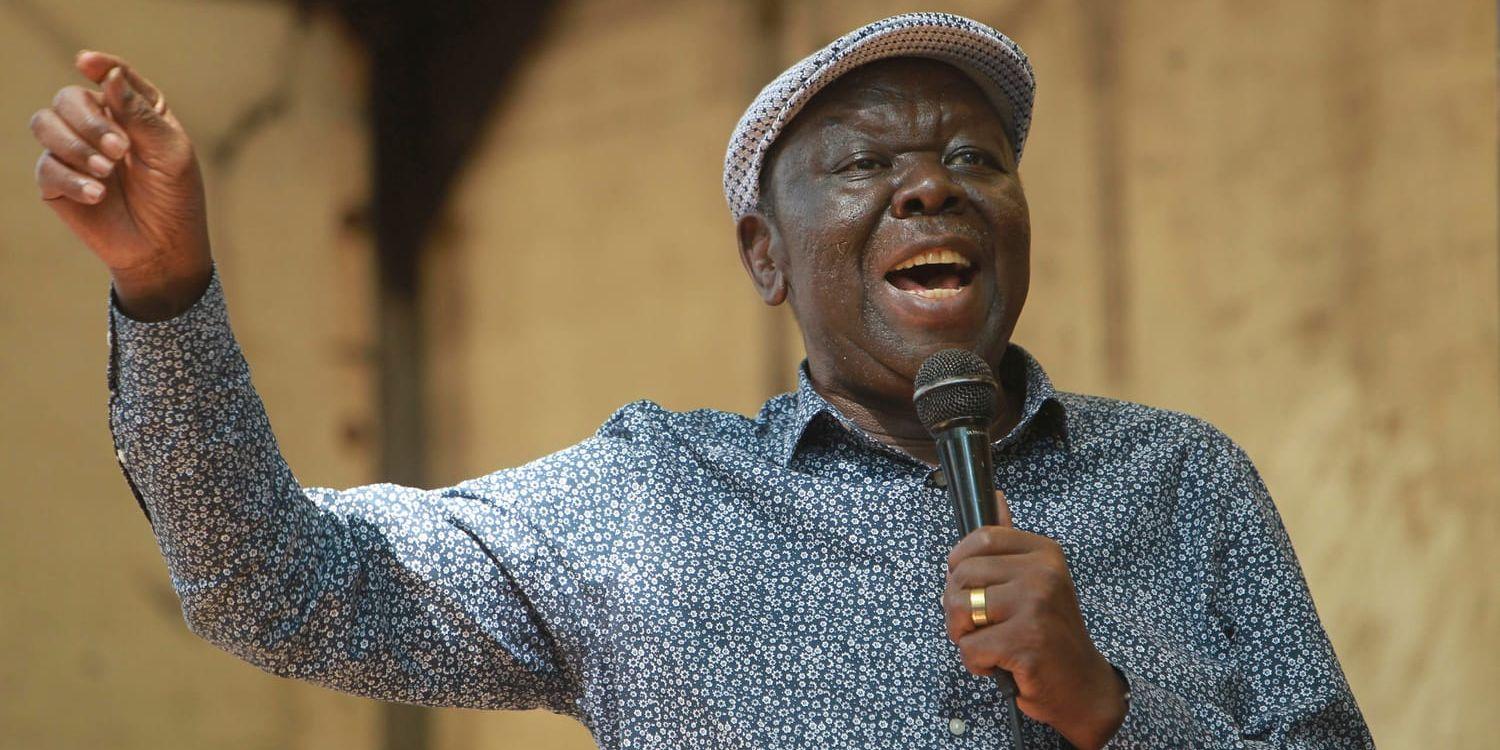 Den zimbabwiska oppositionsledaren Morgan Tsvangirai är död. Arkivbild.