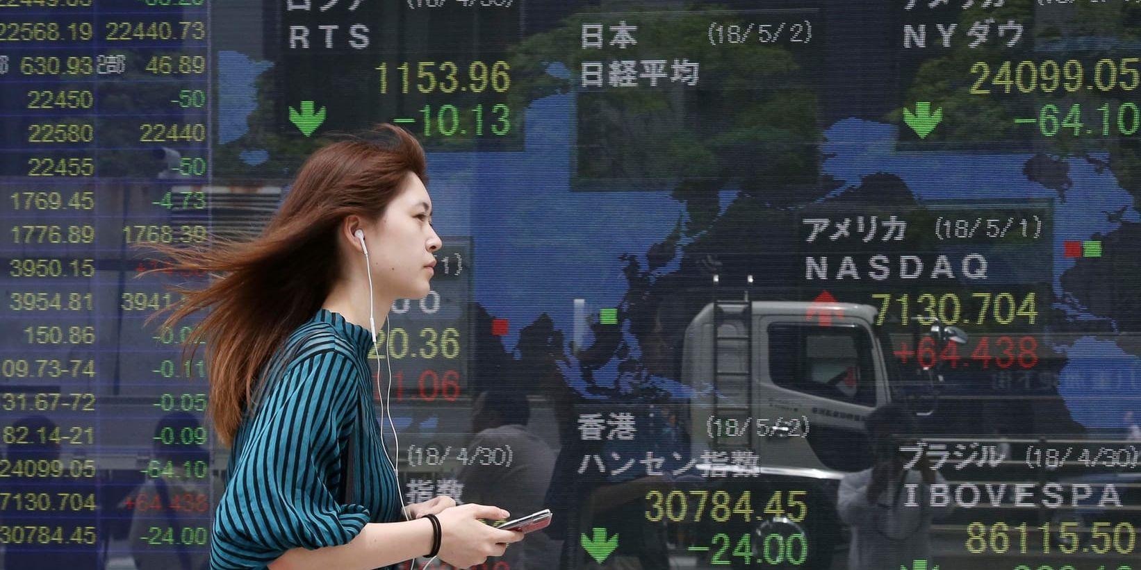 Tokyobörsen stiger.