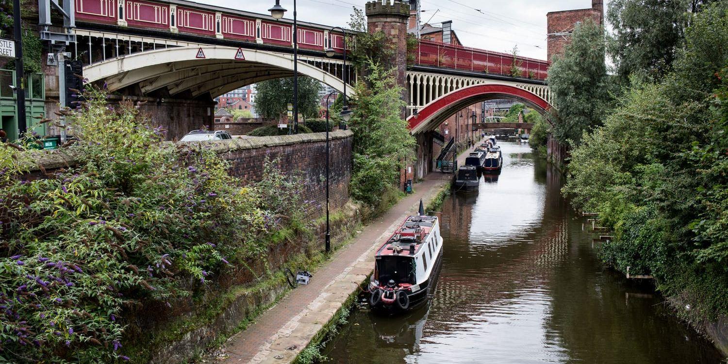 Kanal i centrala Manchester.