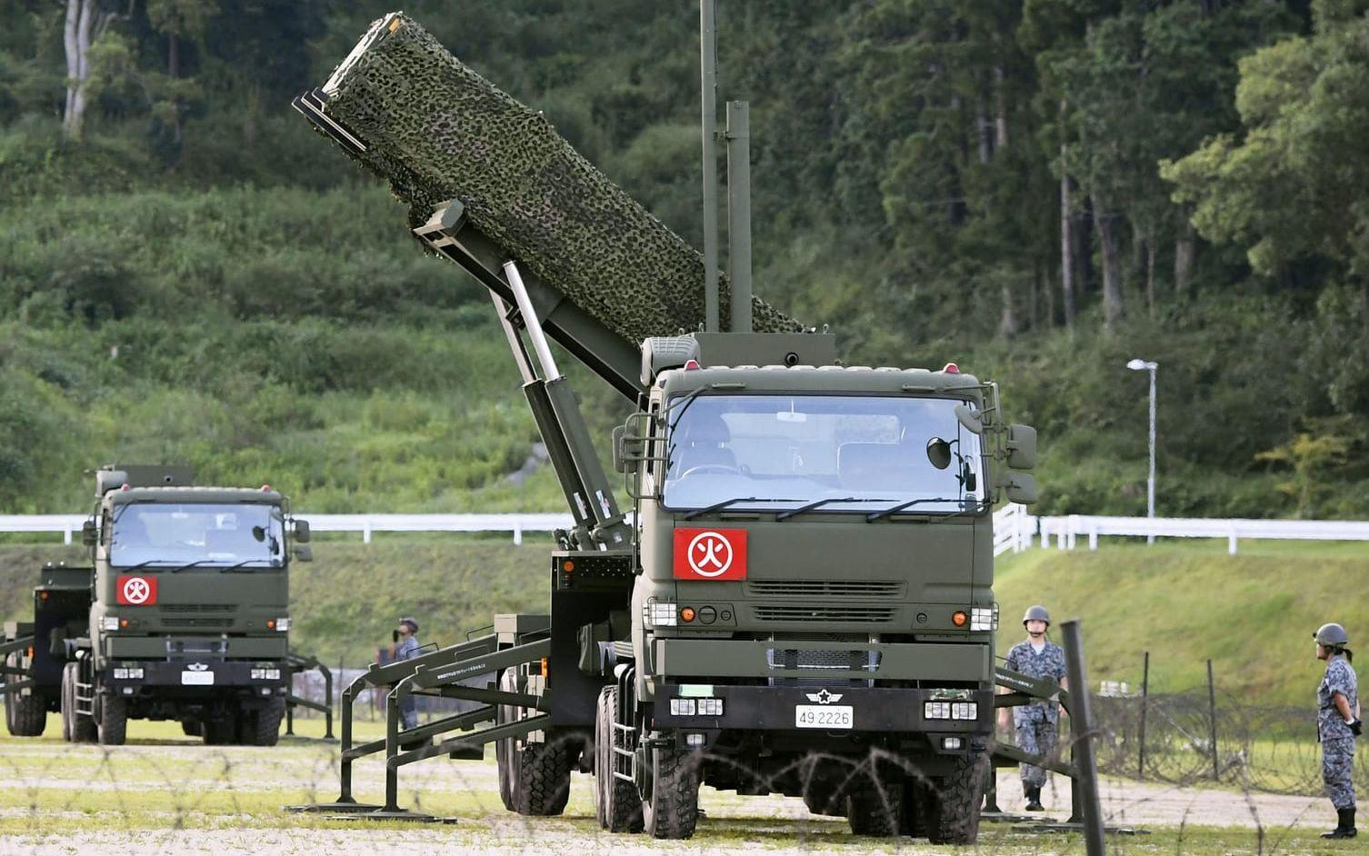 Japan aktiverade under fredagen och lördagsmorgonen sitt robotförsvar, efter uttalanden från Nordkoreas ledare Kim Jong-Un att landets missilattck på Guam kan komma att gå över Japan. Bild TT
