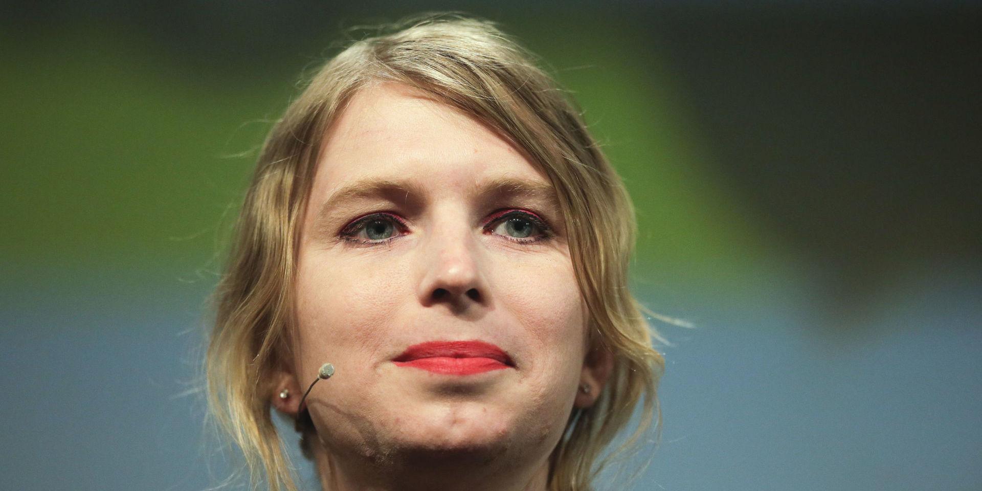 Chelsea Manning  under en paneldiskussion i Berlin i maj. 