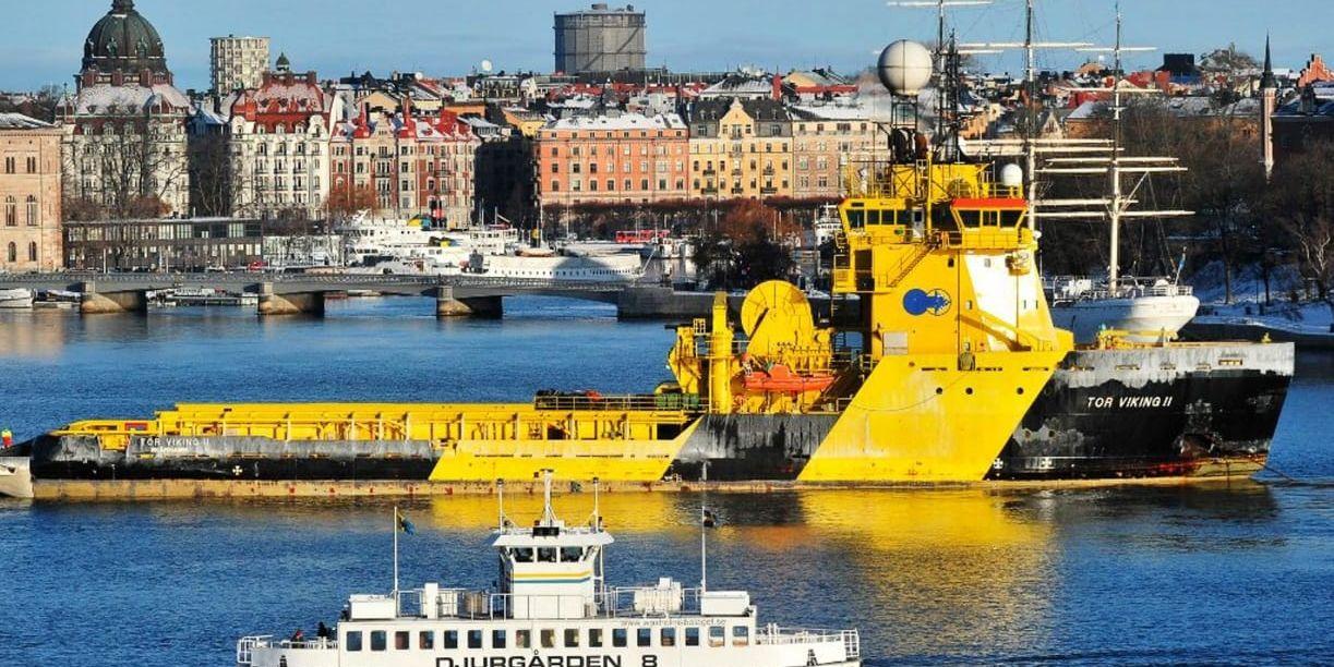 Isbrytaren Tor Viking II på besök i Stockholm 2011.