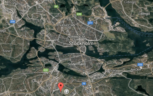 Händelsen utspelade sig i Östberga i Stockholm. Bild: Google maps