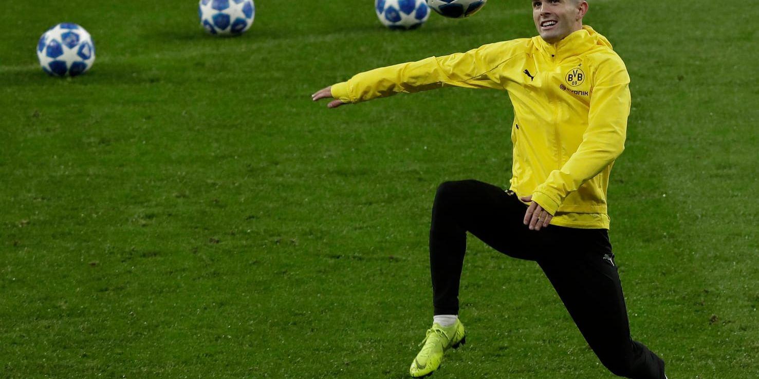 Christian Pulisic tar klivet från Borussia Dortmund till Chelsea i sommar. Arkivbild.