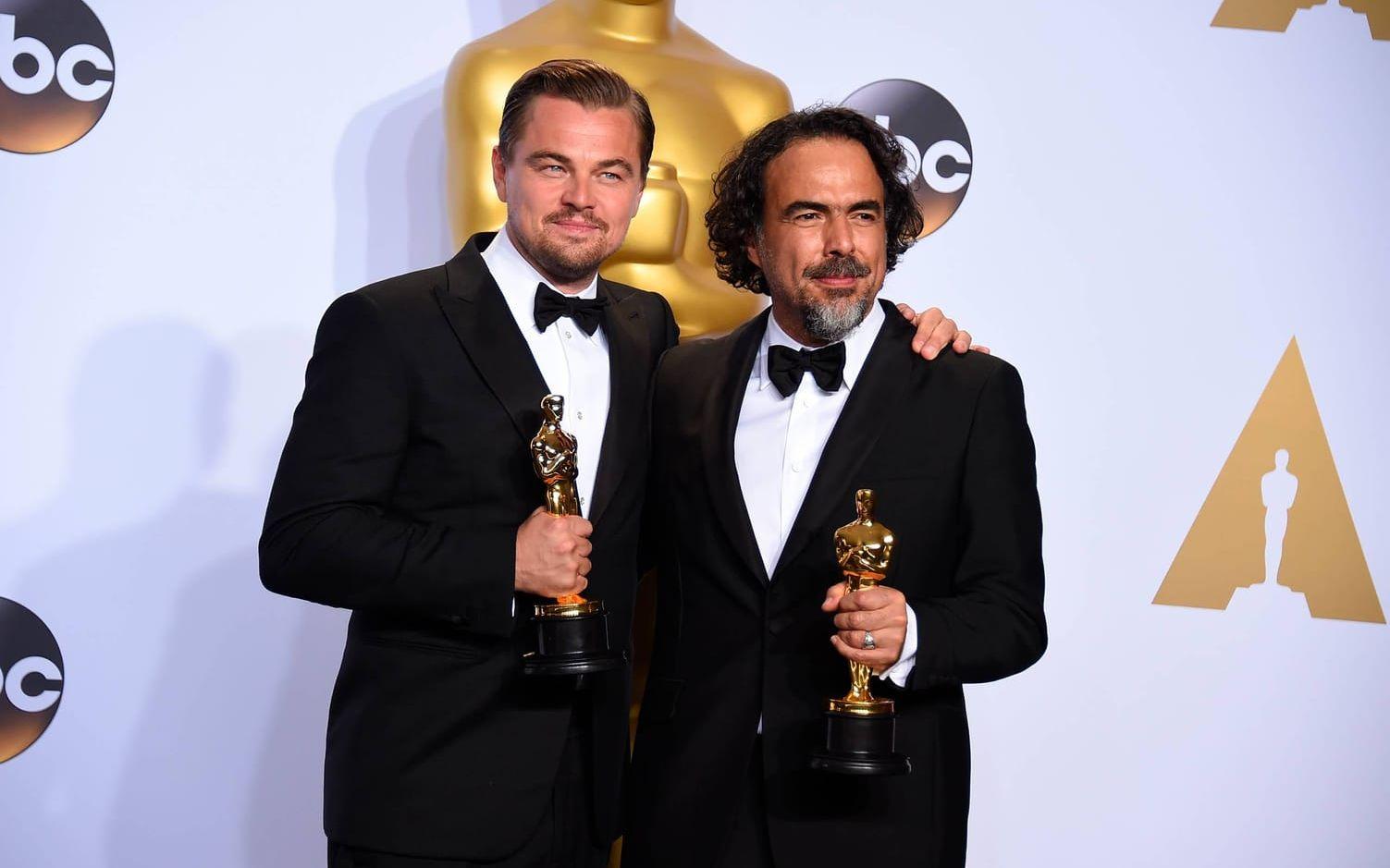 Under Oscarsceremonin 2016 tillsammans med Alejandro G. Inarritu. Bild:Jordan Strauss