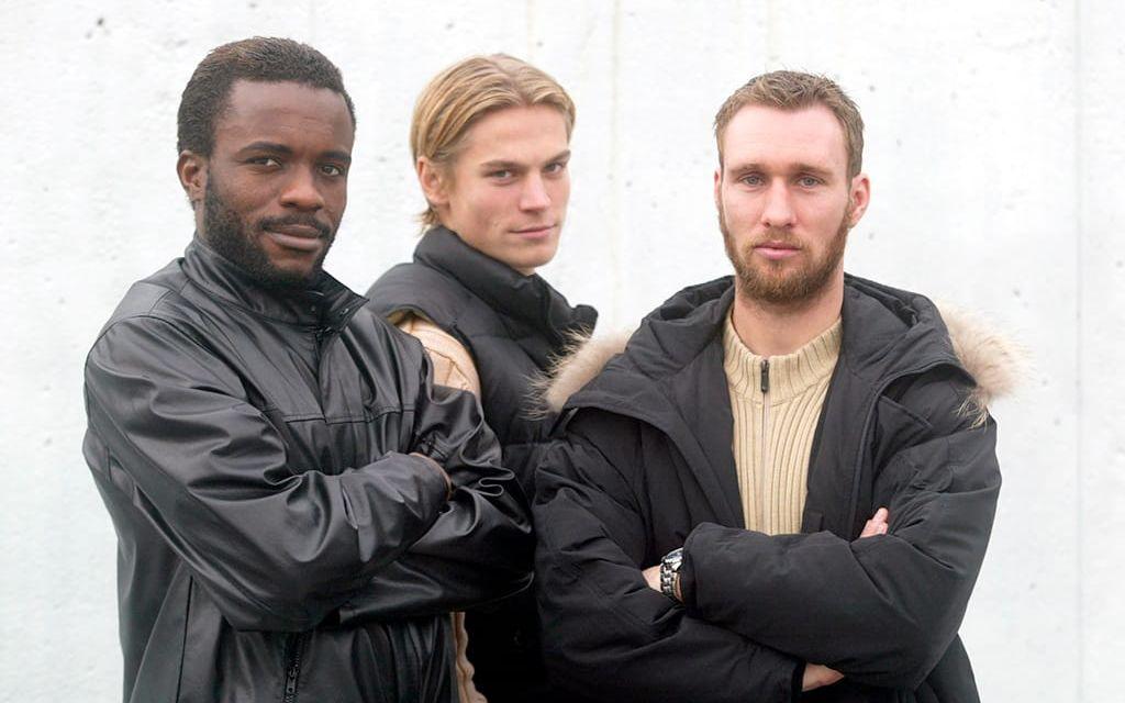 Peter Ijeh, Markus Rosenberg och Niklas Skoog. Malmö FF hade ingen dålig anfallsuppsättning i början av 2000-talet. Bild: Bildbyrån.