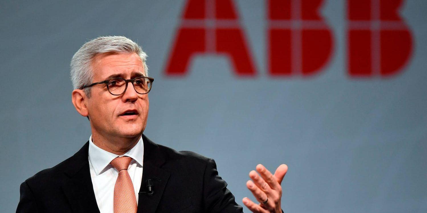 ABB:s koncernchef Ulrich Spiesshofer har kallat bedrägeriet “chockerande”. Arkivbild.