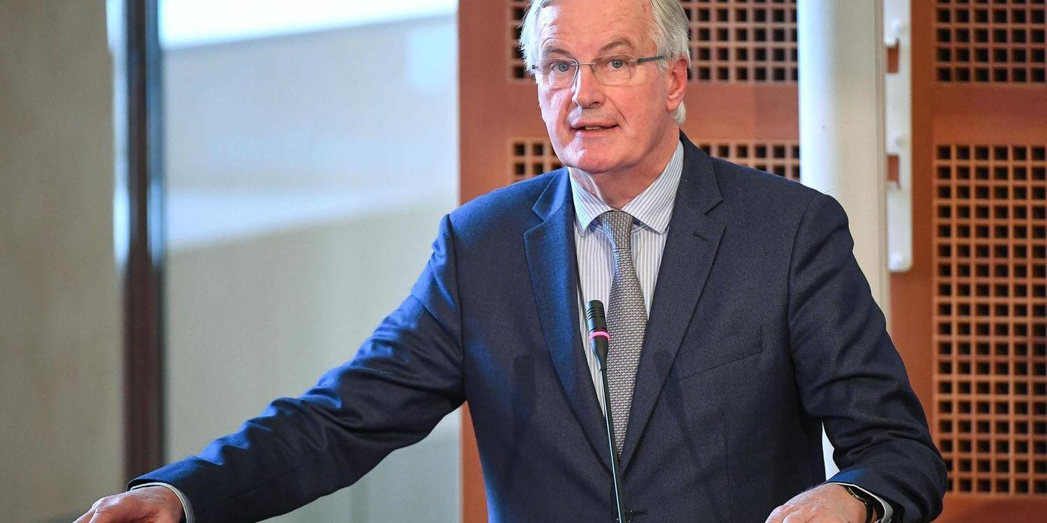 "Tiden blir allt knappare", varnar EU:s chefsförhandlare om brexit, Michel Barnier, under ett tal i Rom.