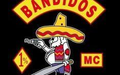 ”The fat Mexican” Den tjocka korta gubben med röd-gul sombrero, beväpnad med både pistol och machete, är Bandidos symbol. Foto: Polisen