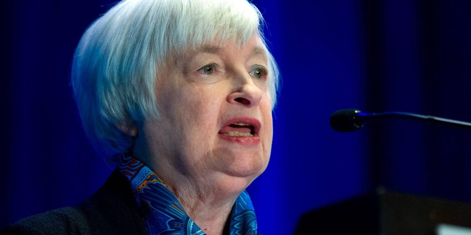 Fed-chefen Janet Yellen. Arkivbild.