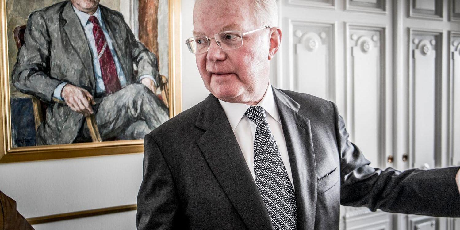 Fredrik Lundberg, storägare och ordförande i Industrivärden, vill inte sälja Volvoaktier. Arkivbild.