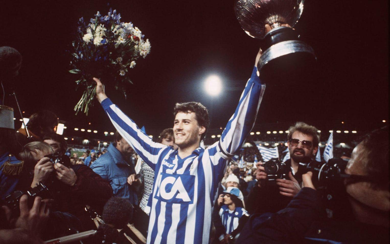 12. När Blåvitt vann SM-guld 1983 var Hysén en av nyckelspelarna. Foto: Bildbyrån
