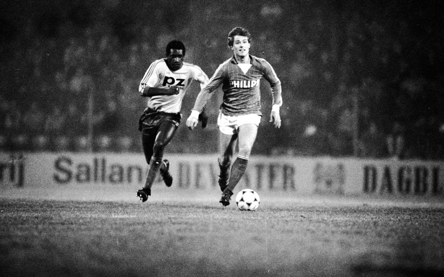 19. Hysén i PSV-tröjan. Han spelade för den nederländksa klubben åren 1983-1985. Foto: Bildbyrån