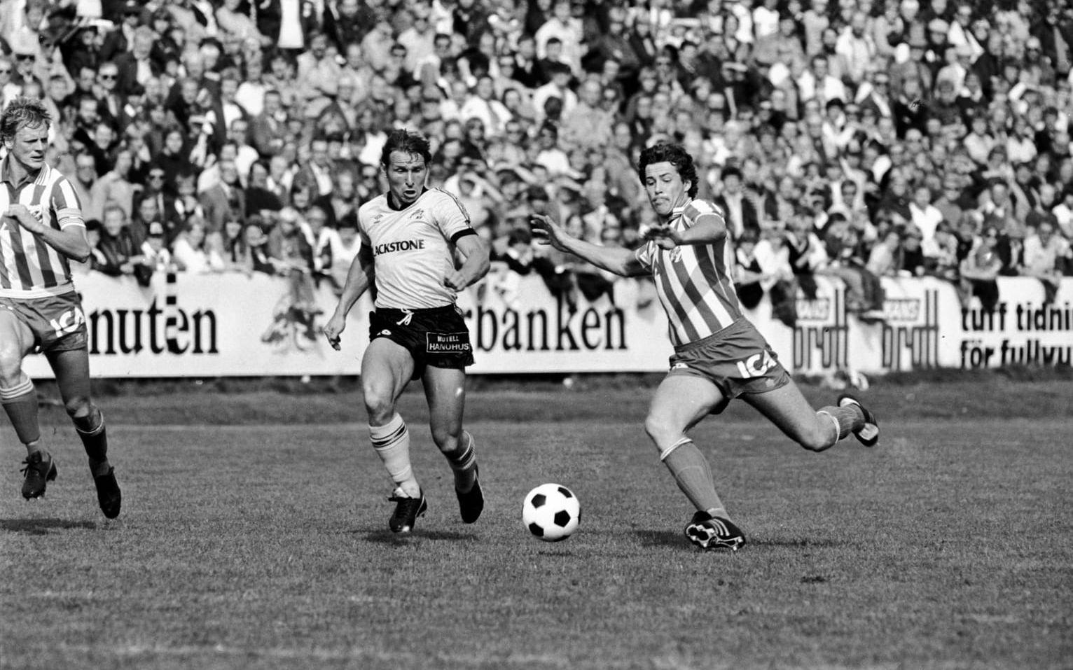 1. Match mot Mjällby 1980. Foto: Bildbyrån