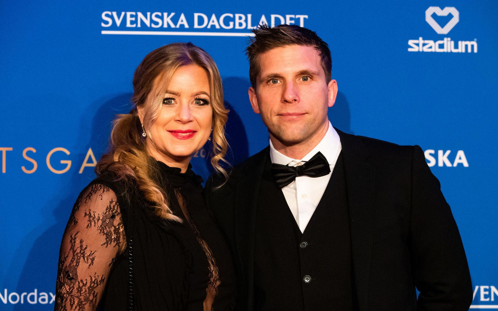 Fotbollslegendaren Anders Svensson med sällskap.