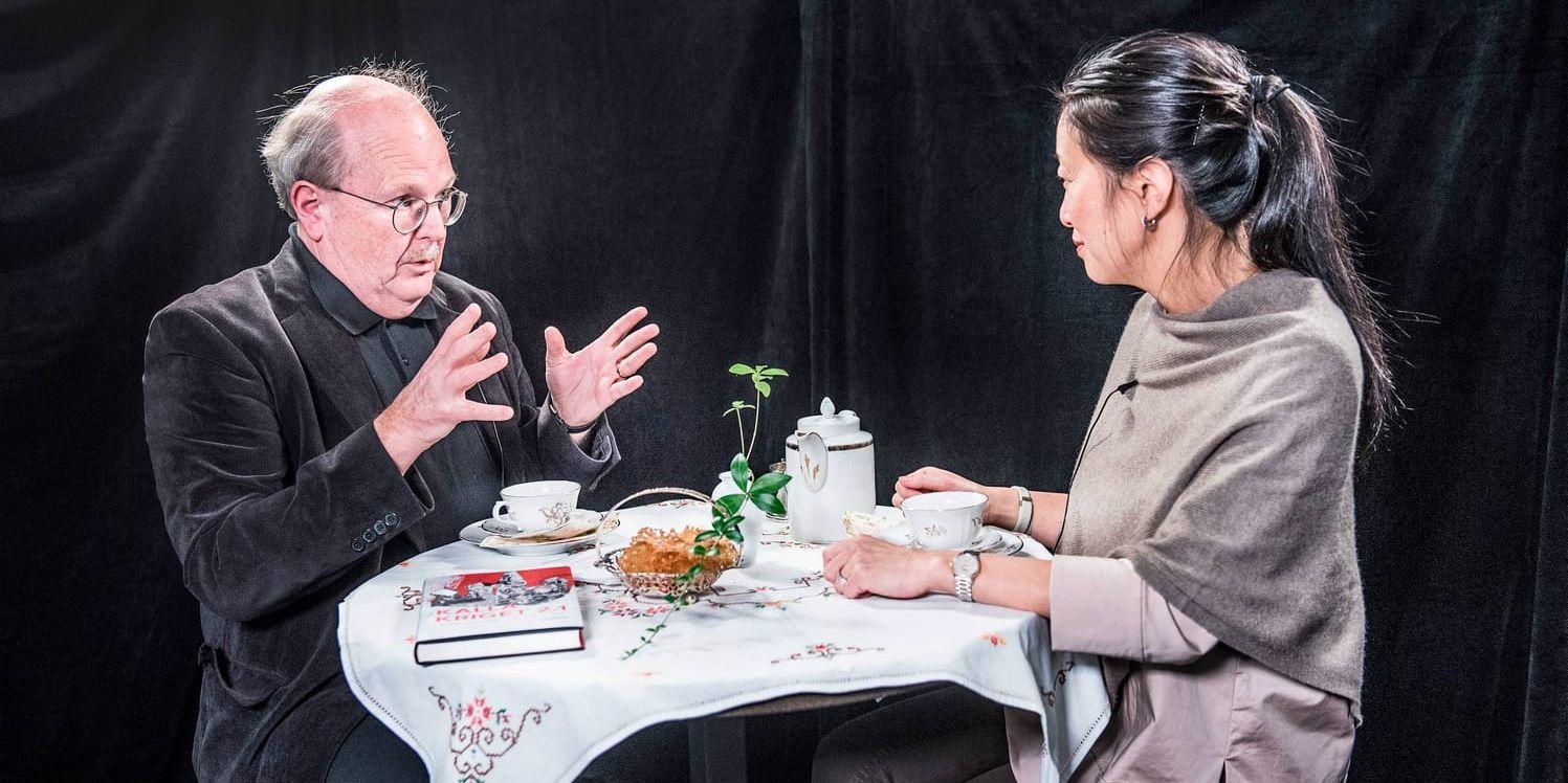 Mats Johansson i samtal med SvD:s nuvarande politiska chefredaktör Tove Lifvendahl.