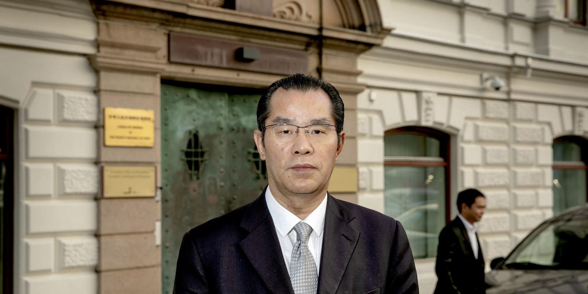 Kinas ambassadör Gui Congyou på besök i Göteborg. Arkivbild.