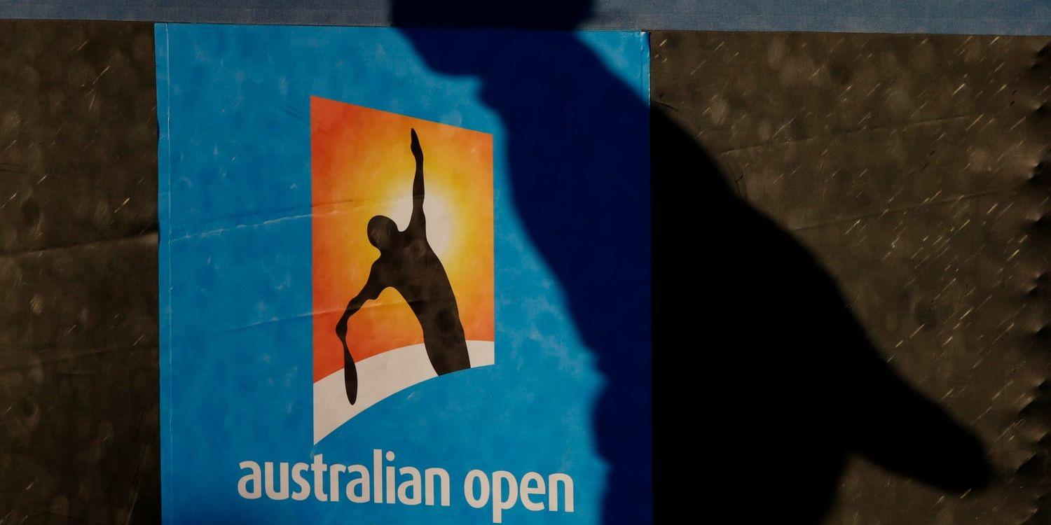 Australian Open inför tiebreak i avgörande set. Arkivbild.
