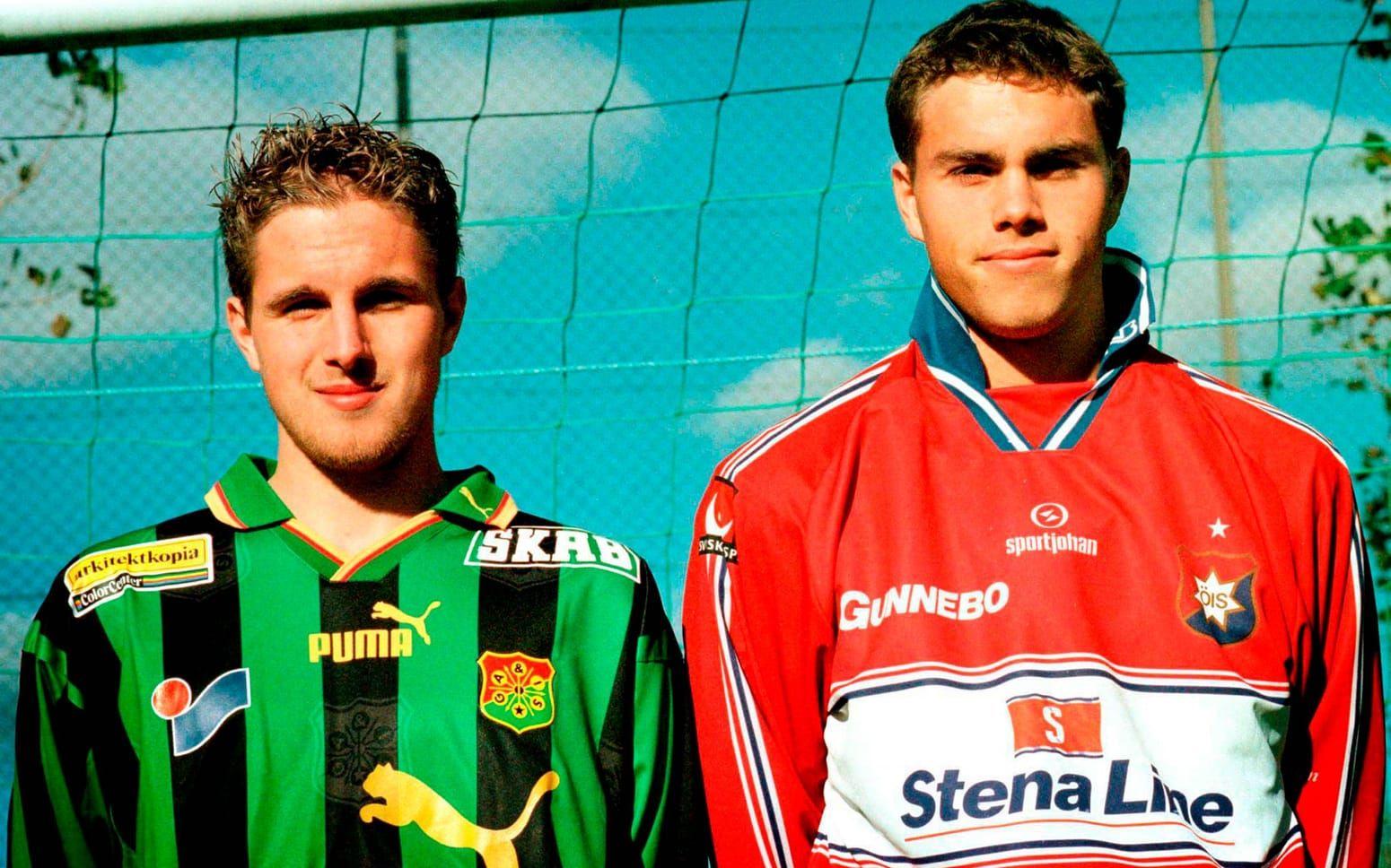 Bröderna Elmander 1999. Patrik i Gais och Johan i Öis. Bild: Bildbyrån