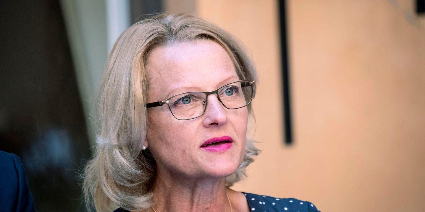 Migrationsminister Helène Fritzon (S) kallades till riksdagens socialförsäkringsutskott för att redogöra för regeringens planer för de ensamkommande som ska få en ny chans att stanna i Sverige. Arkivbild.