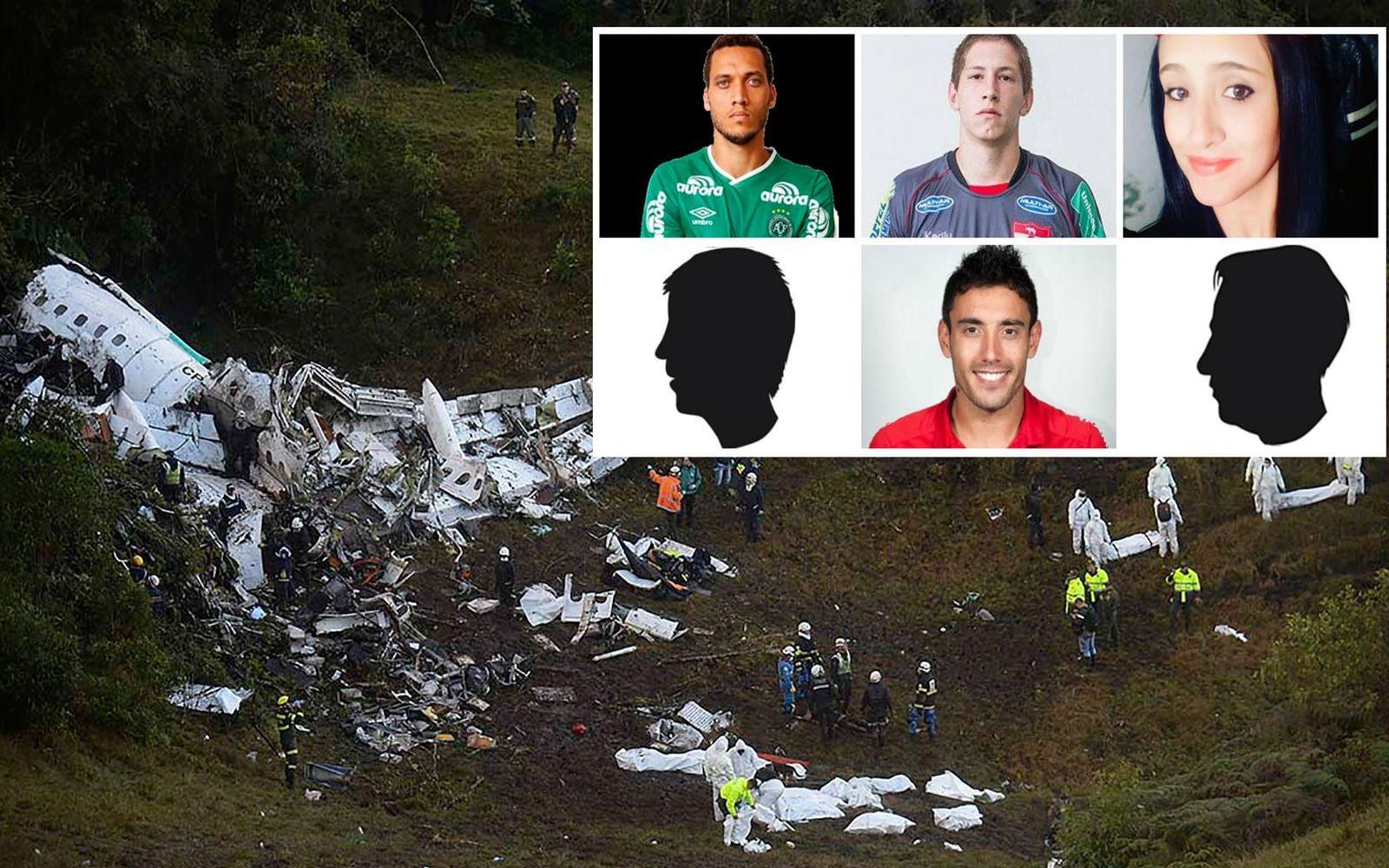 75 dog i flygkraschen nära Medellin i Colombia. BILDER: Luis Eduardo Noriega/EPA och Defensa Civil
