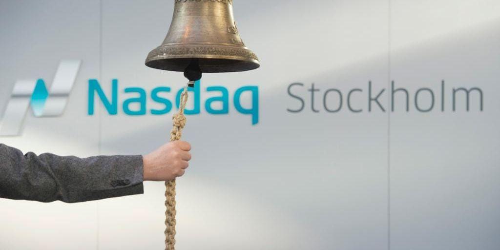 Börsklockan på Stockholmsbörsen, Nasdaq OMX Group i Stockholm, har klämtat för fjolårets handel.