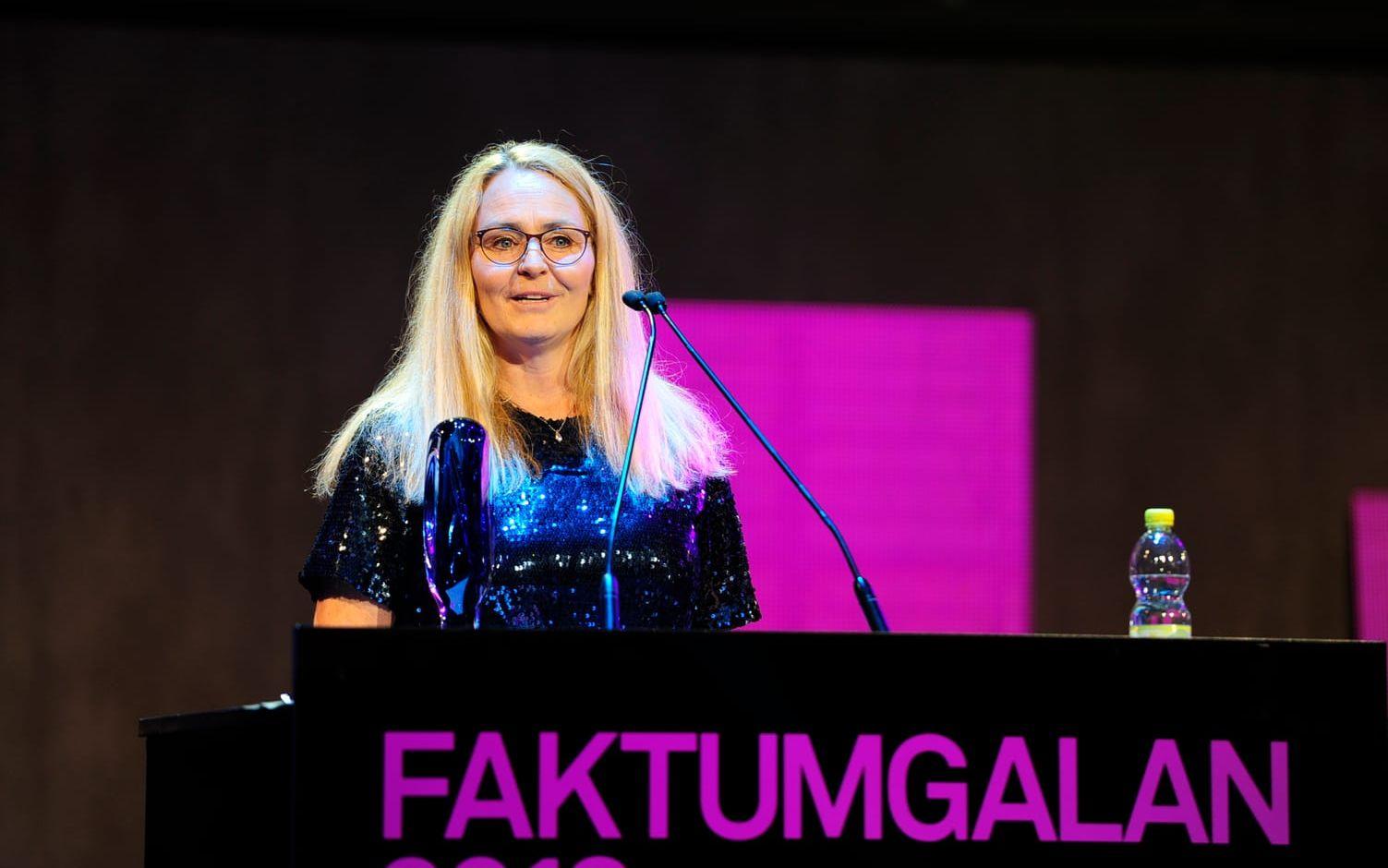 Camilla Sarner på El Sistema Sverige tog emot pris i kategorin Årets integration.
