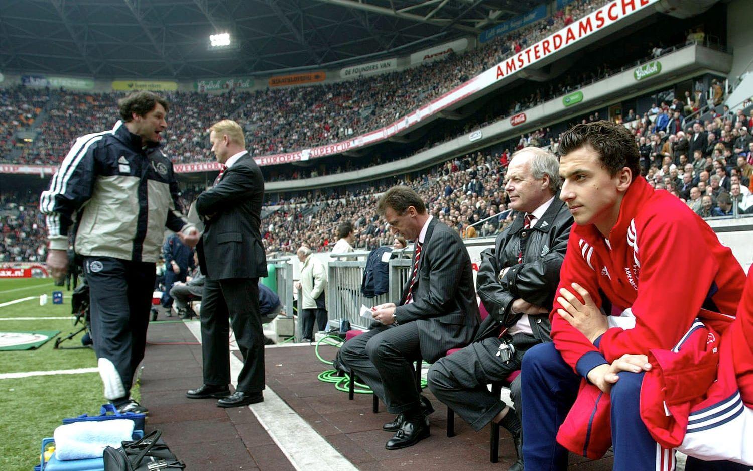 Ronald Koeman och Zlatan Ibrahimović under deras tid i Ajax. Foto: Bildbyrån