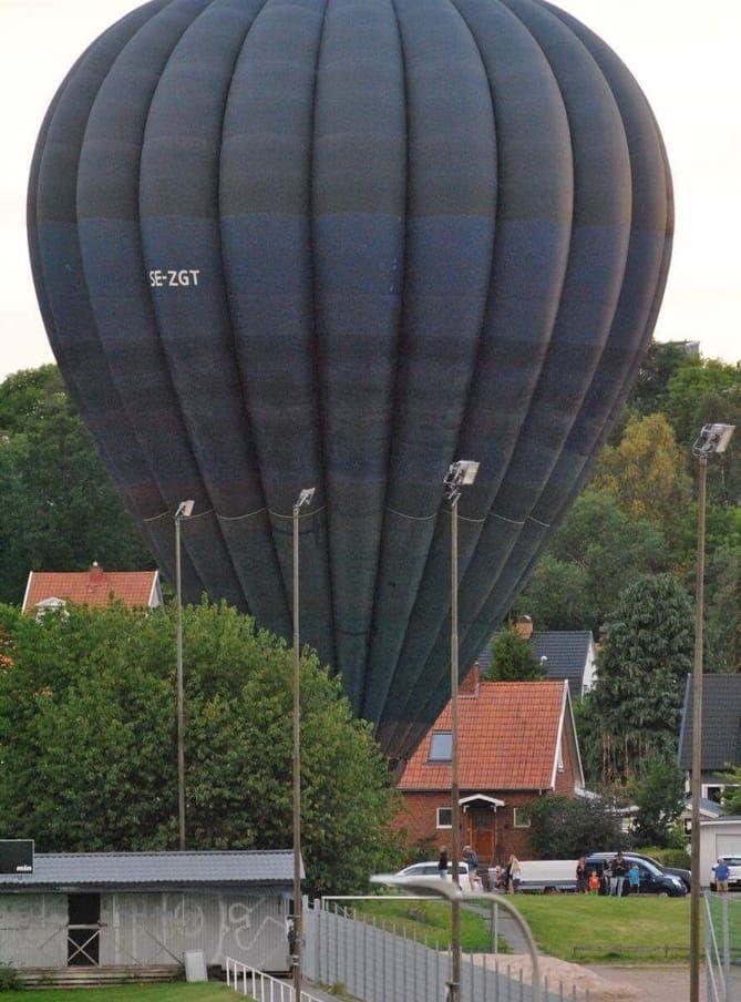 Ballongens kapten beskriver kvällens färd över Göteborg som en drömflygning. Bild: Läsarbild
