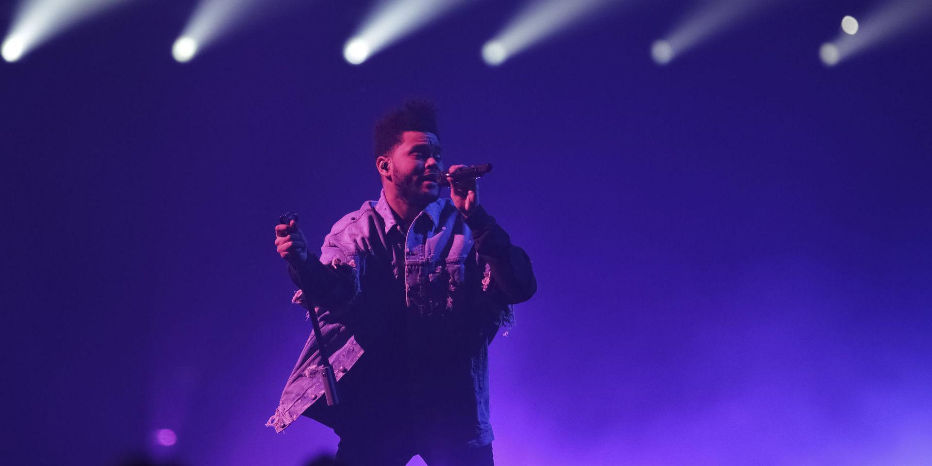 The Weeknd toppar singellistan. Arkivbild.