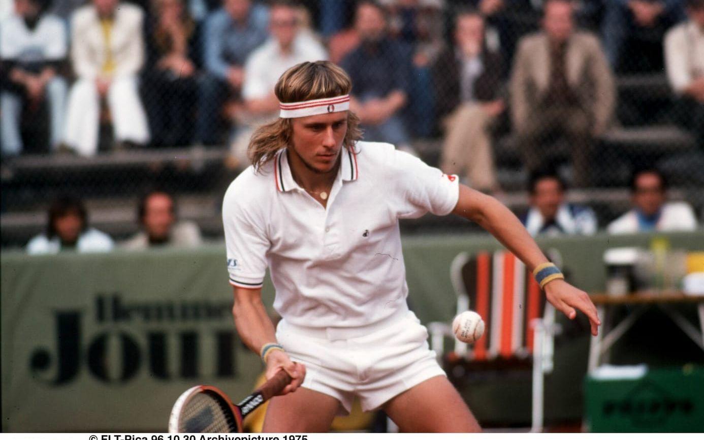 1975 En blott 19-åriga Björn Borg spelar Davis Cup i Båstad.