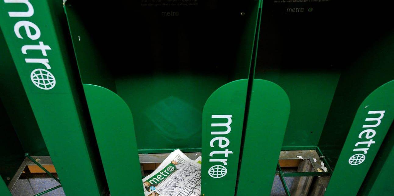 Vid årsskiftet är det slut med utdelningen av tidningen Metro i Göteborgs kollektivtrafik. Arkivbild.