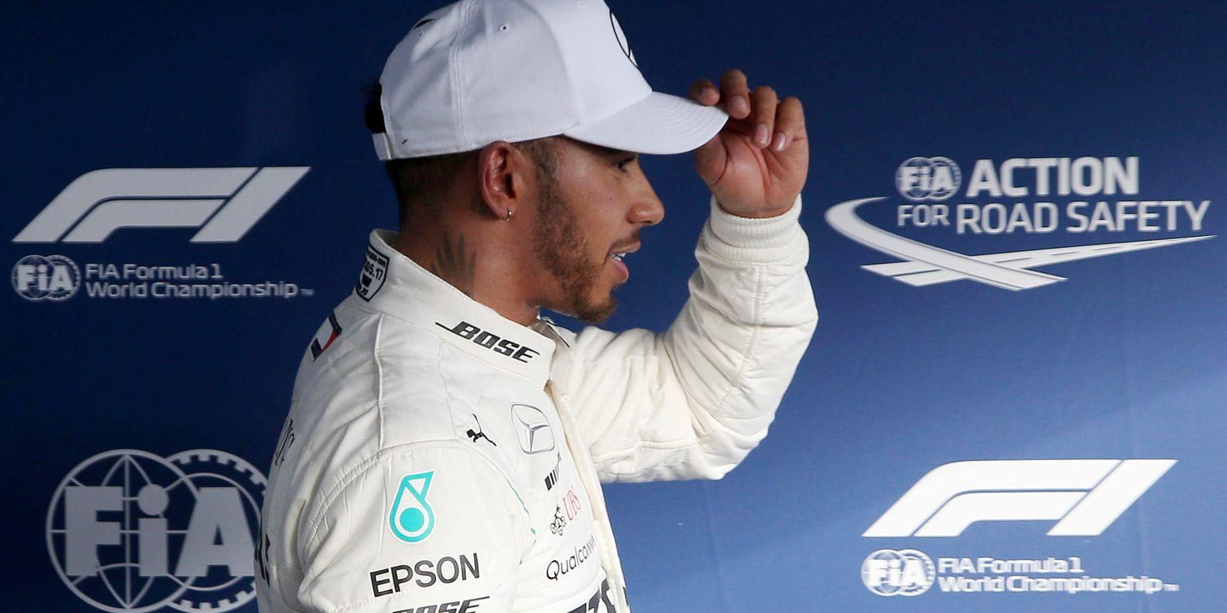 Mercedes-föraren Lewis Hamilton var snabbast i kvalet i Melbourne.