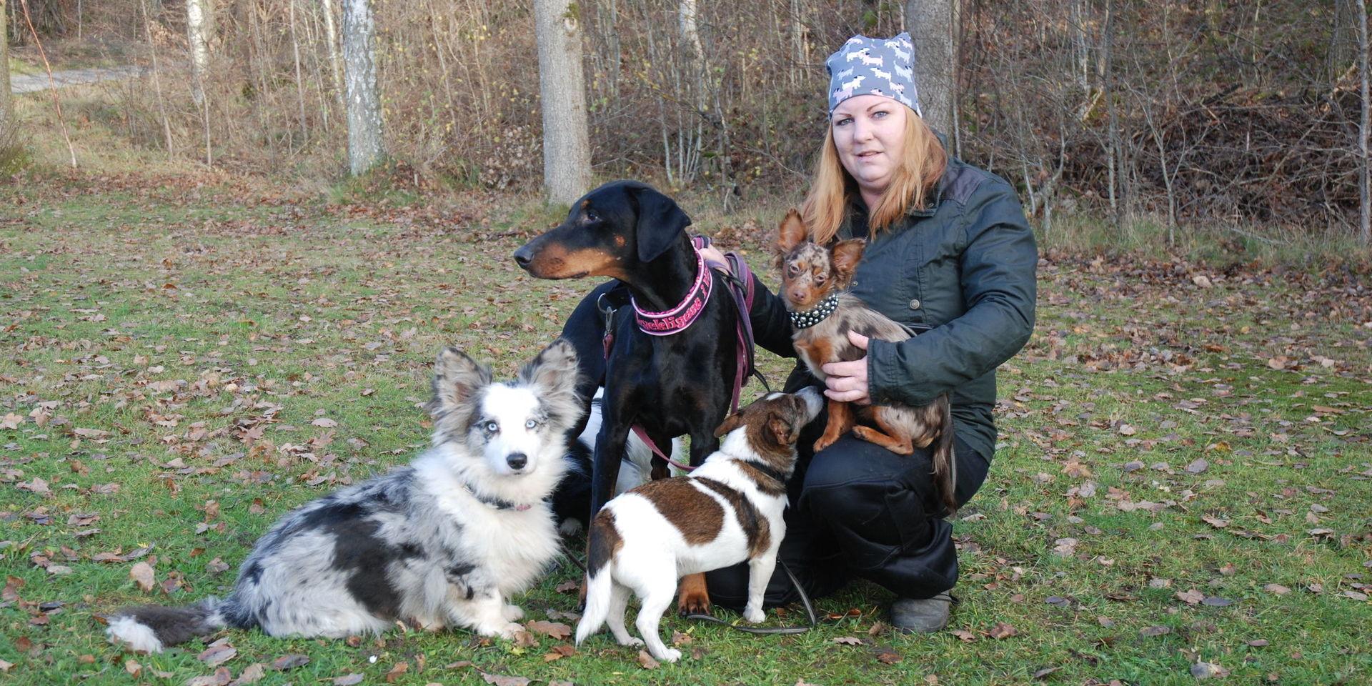 När kroppen satte stopp tvingades Carolina Öhrn lämna sitt industrijobb. Hundarna blev hennes lycka och i dag driver hon eget företag som hundrastare. &quot;Om jag inte haft hundarna hade jag nog mått mycket sämre&quot;, säger hon.