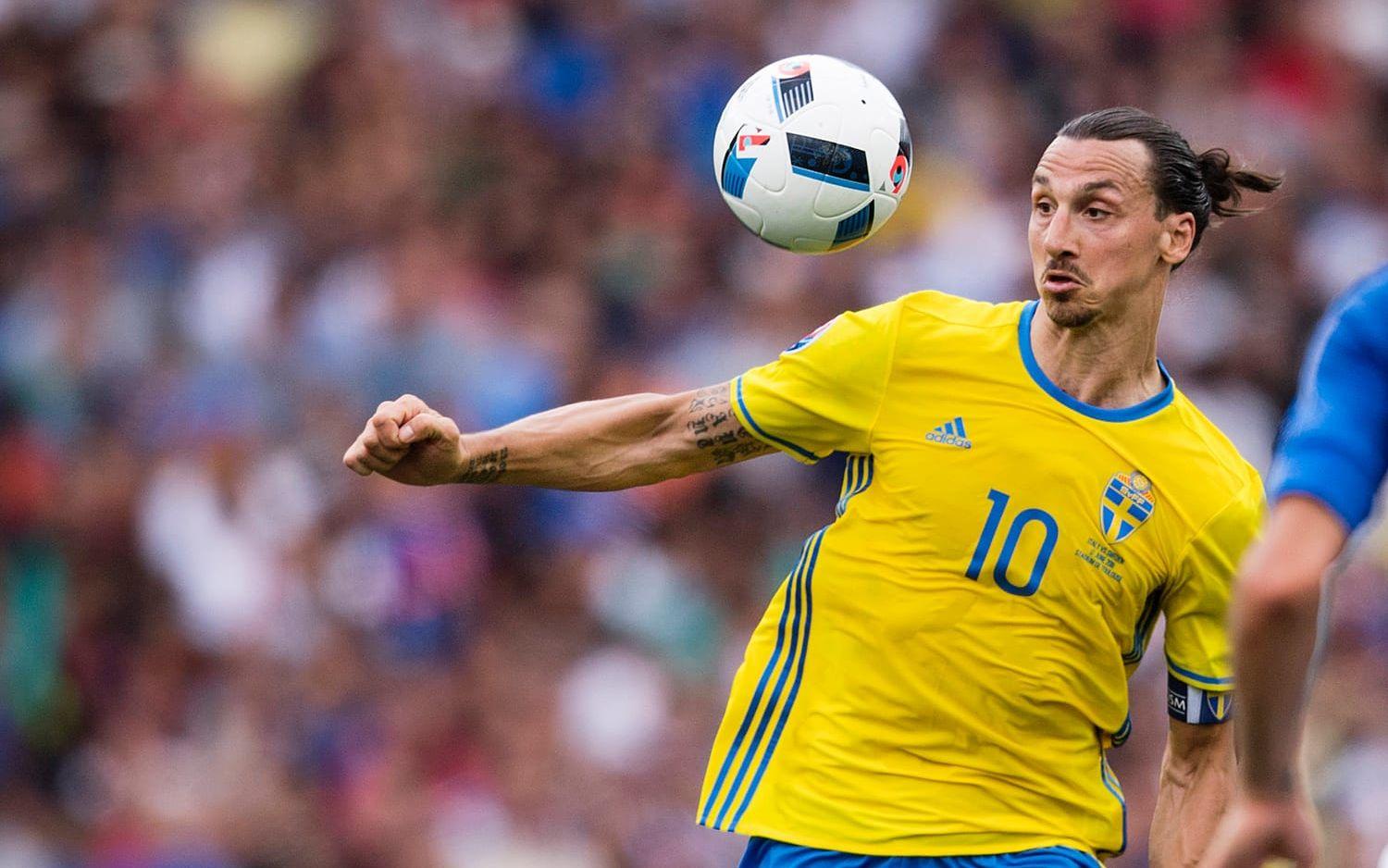 Zlatan Ibrahimovic, anfallare. Flest mål någonsin i Svenska landslaget. Bild: Bildbyrån
