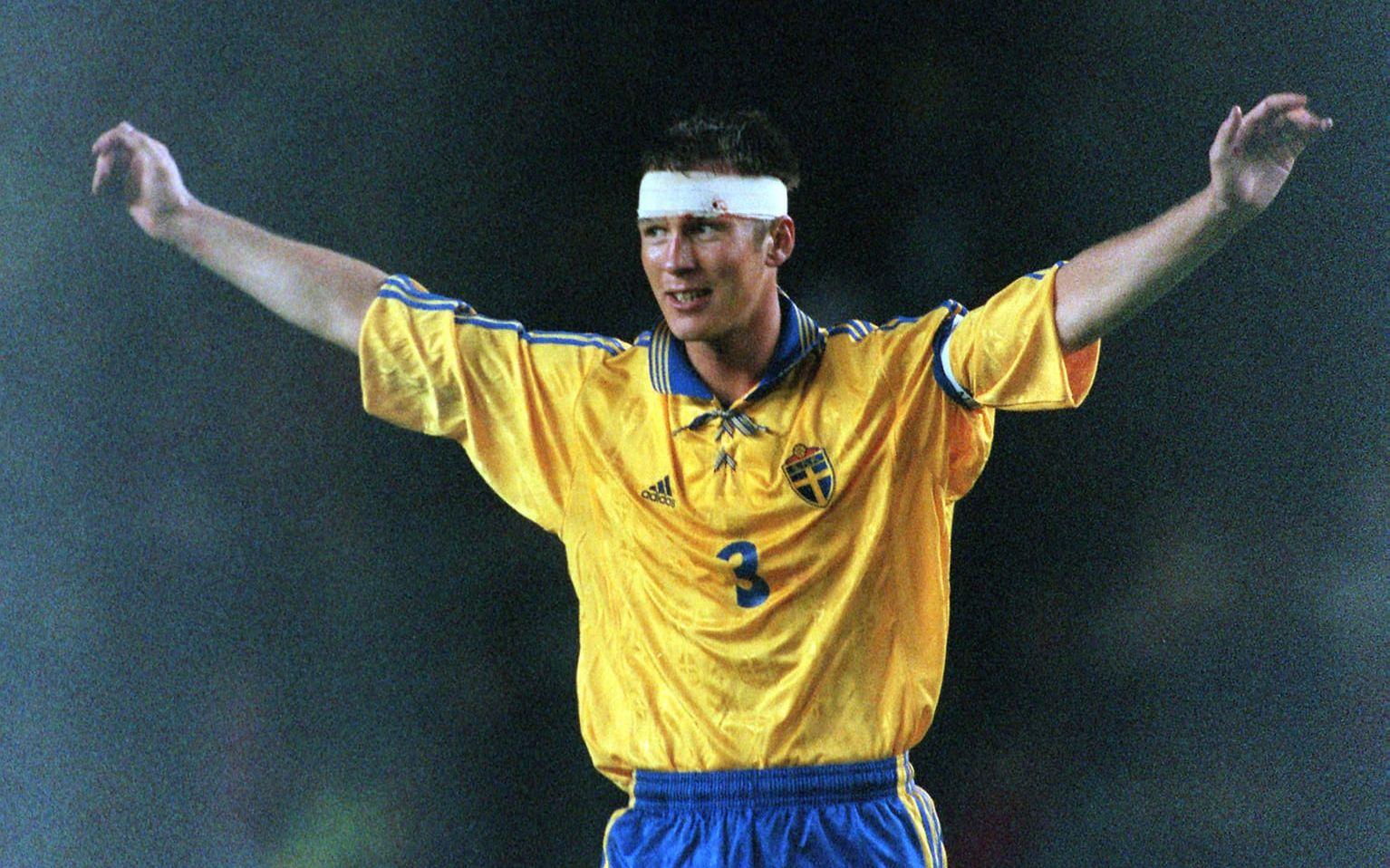 Patrik Andersson, försvarare. Med i Sveriges VM-lag 1994 och 2002. Bild: Bildbyrån
