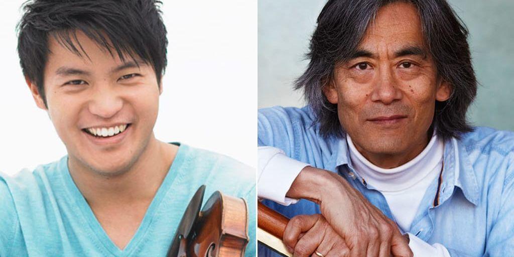 Violinvirtuosen Ray Chen och dirigenten Kent Nagano.