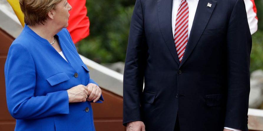 Oeniga. Merkel och Trump företräder nu två väsensskilda sätt att se på globalt ledarskap.