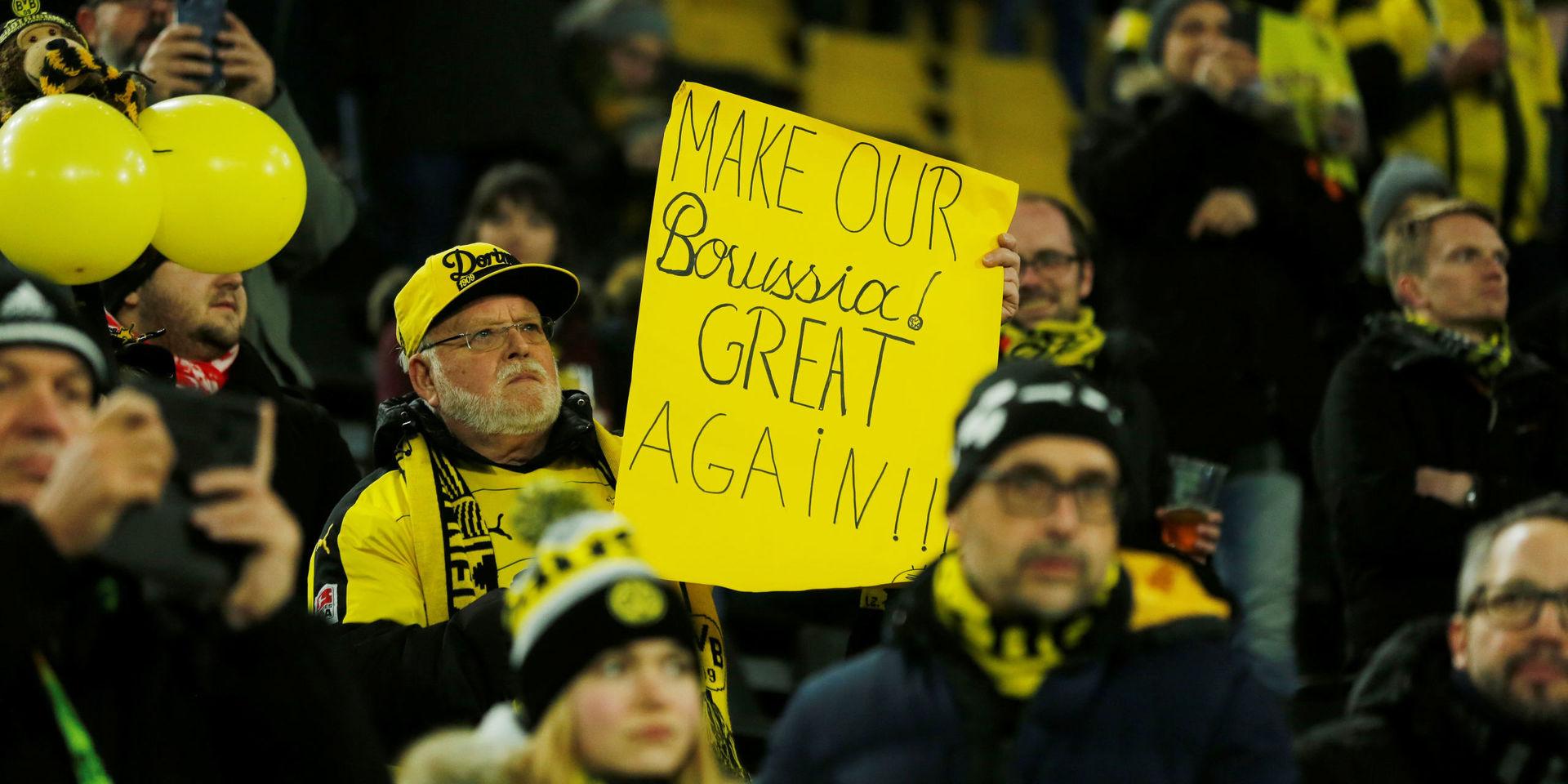 En Borussia Dortmund-supporter vill att klubben ska ta sig tillbaka till toppen. 
