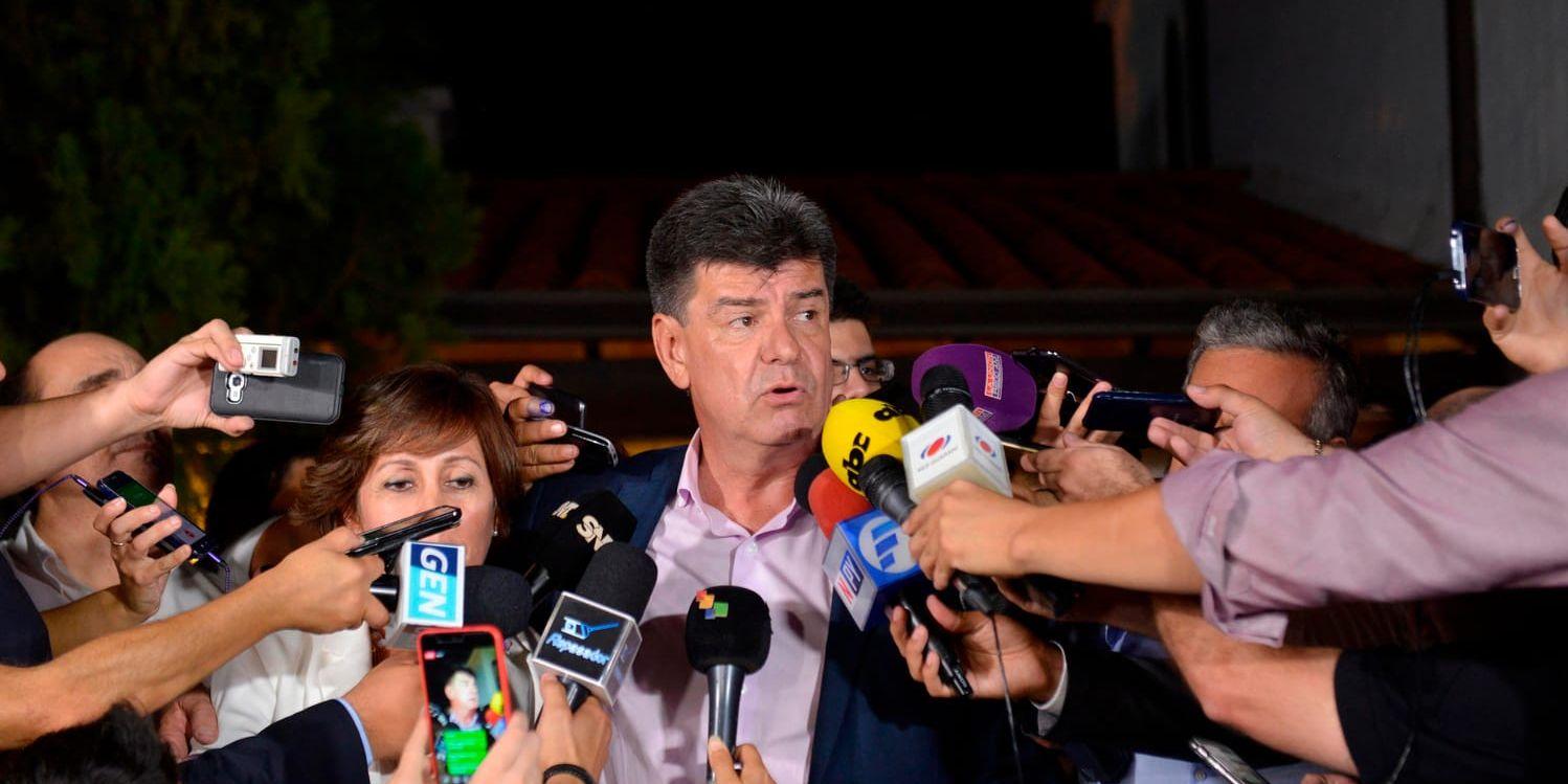 Efrain Allegre, tvåa i Paraguays presidentval, kräver att rösterna räknas om.