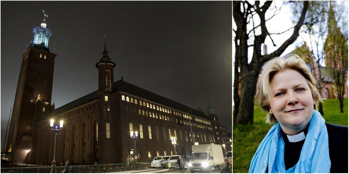 Stadshuset i Stockholm där Nobelfesten traditionsenligt hålls den 10 december varje år. 
