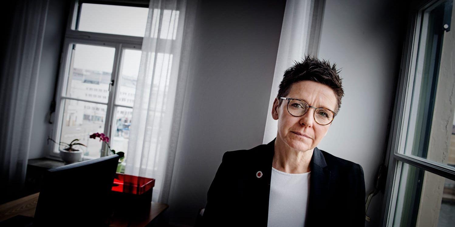 Ann-Sofie Hermansson blir arg och frustrerad över NMR:s närvaro i Göteborg.