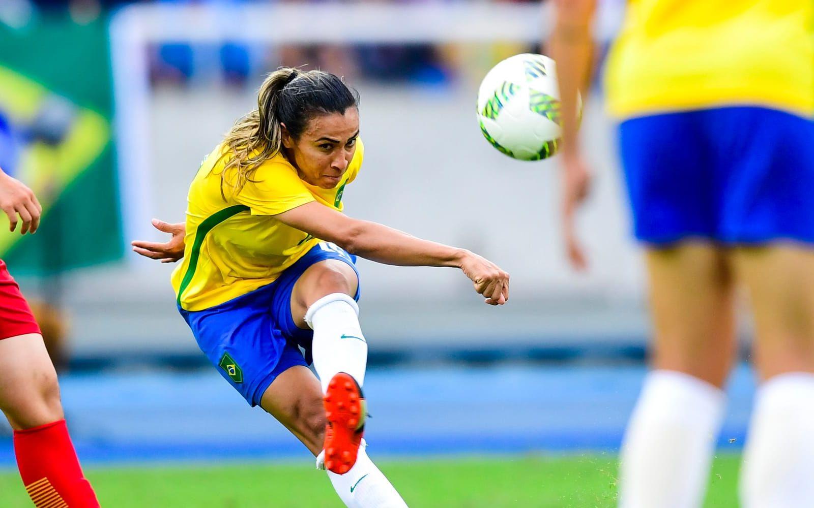 I nästa match möter Sverige hemmalaget Brasilien med en viss Marta som motstånd. Bild: Petter Arvidson/Bildbyrån