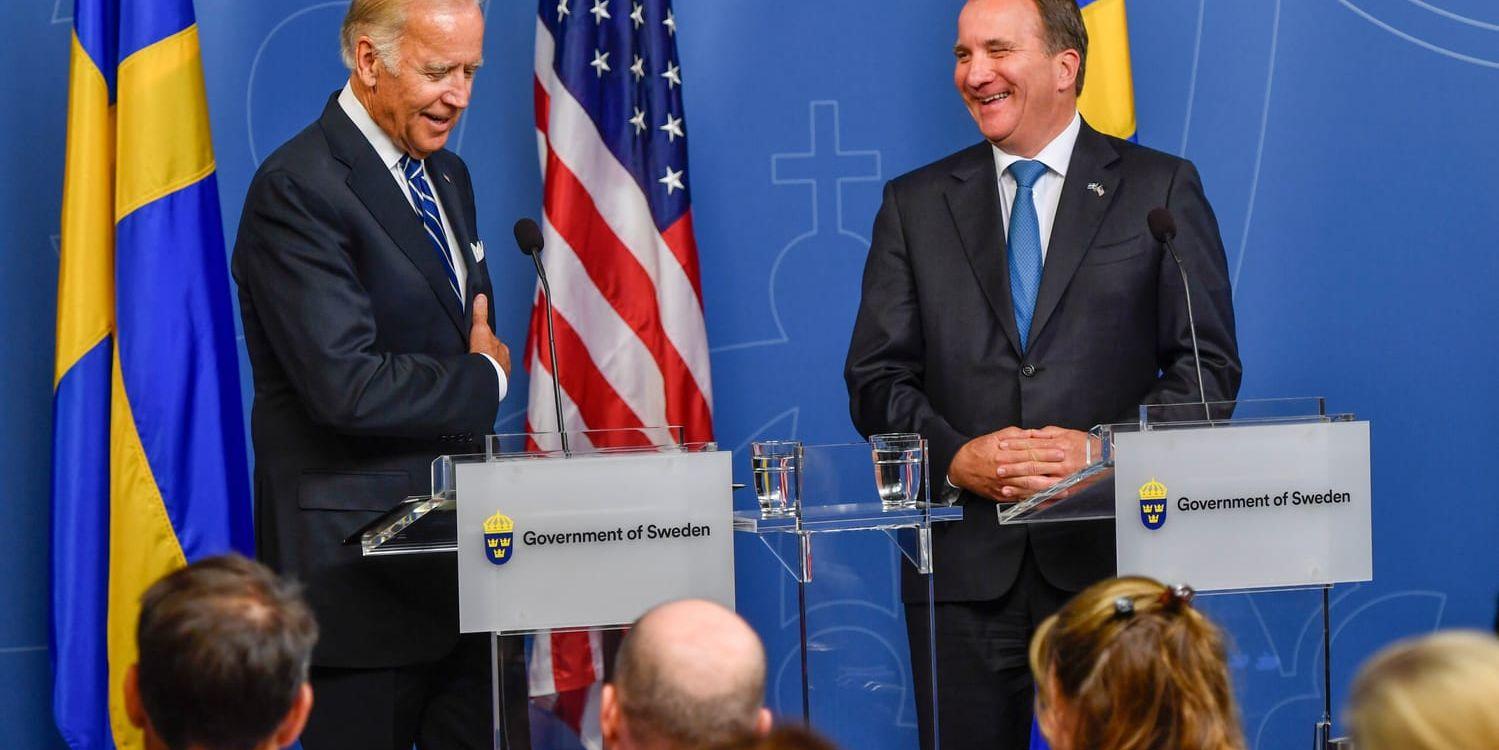 Säkerhetsfrågor, flyktingar och energi stod på agendan när USA s vicepresident Joe Biden gästade statsminister Stefan Löfven i Rosenbad.